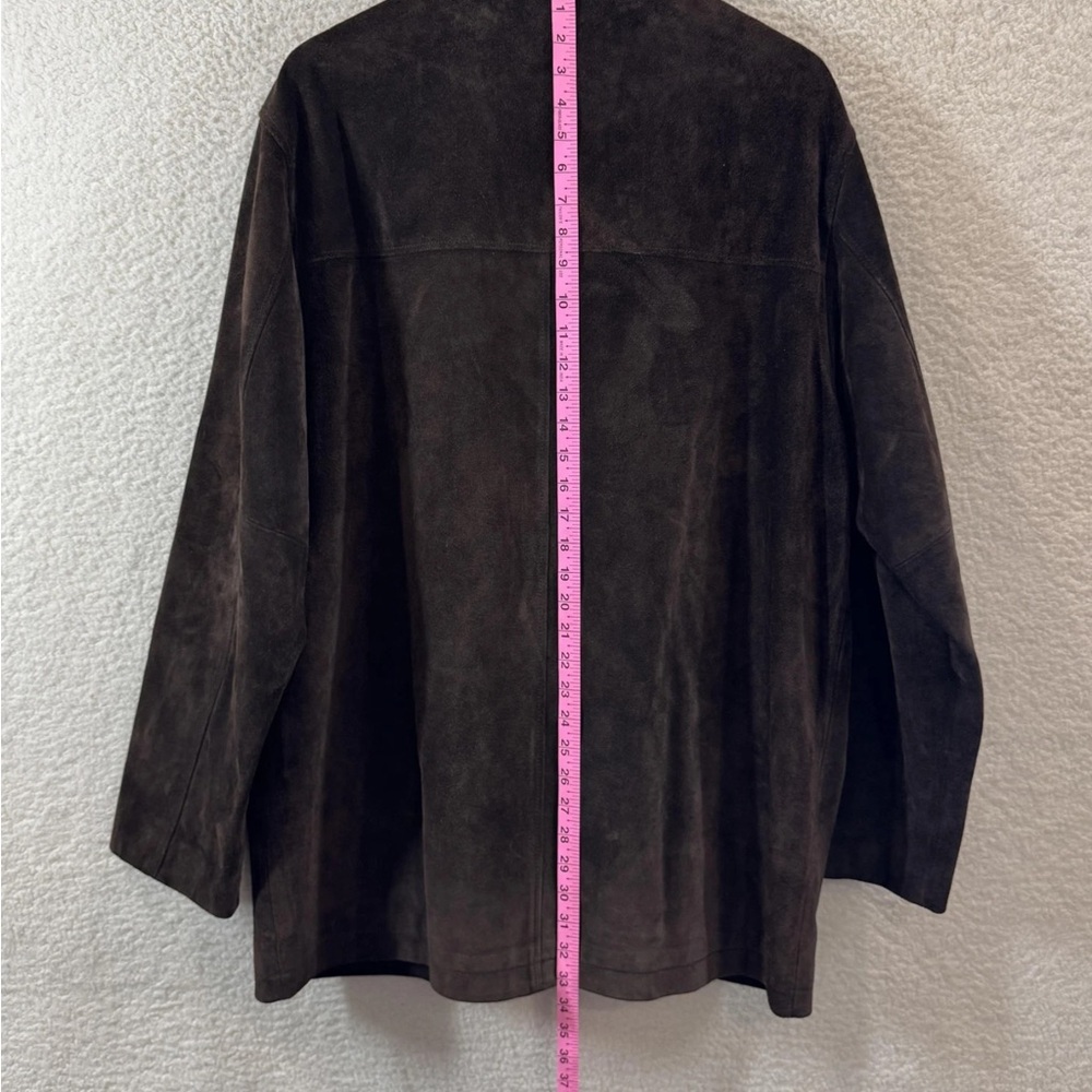 Men’s Banana Republic Dark Brown suede Coat - Picture 5 of 5